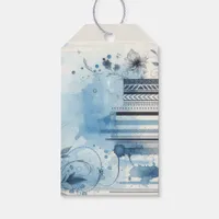 Blue Watercolor Ephemera Gift Tags