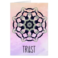 *~* Meditative Black Mandala With Pink