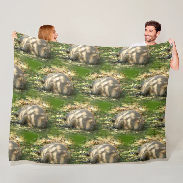 A Cute Capybara Dreams in the Summer Sun Fleece Blanket