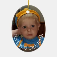 Love You Grandma, Christmas Gift for Christmas  Ceramic Ornament