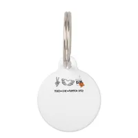 Heart And Hands Skeleton Heart Hands Soft Pet ID Tag