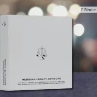 Modern Estate Portfolio Binder Justice Scale Logo