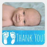 Thank You Sticker with your baby's photo