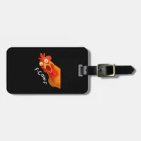 Gothic Humor Funny F Caw F Crow Design Luggage Tag