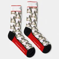 Adorable Downy Woodpecker Socks
