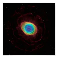 Ring Nebula or NGC 6720 True Shape Poster