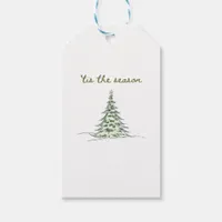Tis The Season Christmas Tree Debbie Groovy Santa Gift Tags