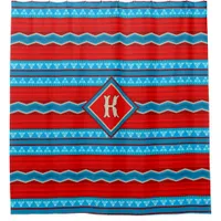 Southwest River Canyon Red Turquoise Personalized Shower Curtain