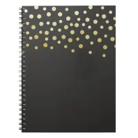 Gold Faux Foil Confetti Notebook