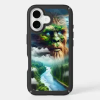 Blue Eyed Bigfoot in the Mountains iPhone 16 Case