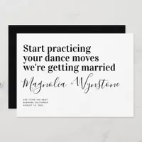 Funny Modern Typography Wedding Save The Date