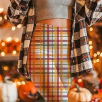 Fall Plaid Pattern Cozy Autumn Leggings