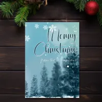 Winter Scene John 1:14 Grace And Truth Christmas Card