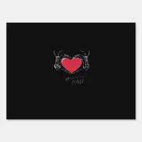 Have A Nice Day! Skeleton Hands With Heart Classic Sign