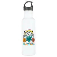 Tis The Season To Spooky Retro Halloween Women Stainless Steel Water Bottle