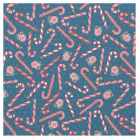 Festive Candy Canes Fabric