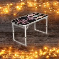 Christmas in Pink Nutcrackers on Black |  Beer Pong Table