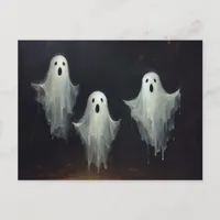 Vintage Ghost Painting Postcard