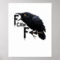F Caw F Retro Classic Poster