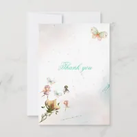 Fairy garden thank you card