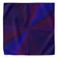 Circular Gradient Patchwork Blue to Purple Bandana