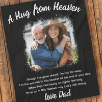 A Hug From Heaven Photo Memorial Keepsake  Fleece Blanket