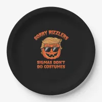 Halloween - Sigmas Don’t Do Costumes - Funny Trump Paper Plates