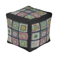 Ottoman (Cube) - Granny Squares