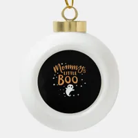 Mommy’s Little Boo - Happy Halloween Ceramic Ball Christmas Ornament