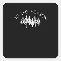 Tis The Season Classic Square Sticker
