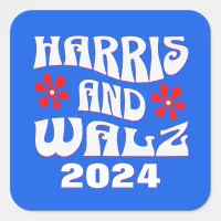 Harris & Walz Retro Square Sticker