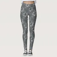 Valentine Heart Rock Love is Rock Solid Leggings