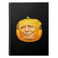Scary Trumpkin Pumpkin Halloween Party Design Notebook