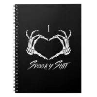 Spooky Classic - Skeleton Hands Heart Notebook
