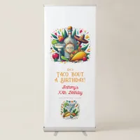 “Taco ’Bout a Birthday!” Fiesta Welcome Retractable Banner