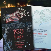 US 250 Years of Liberty We The People Patriotic  Invitation