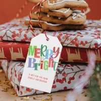 Merry & Bright Holiday Gift Tags