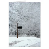 Frosty Winter Morning Country Road
