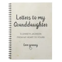 Letters to My Granddaughter Keepsake Journal