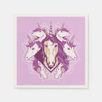 Unicorn Mandala Napkins