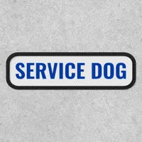 Service Dog Blue Velcro Dog Vest  Patch