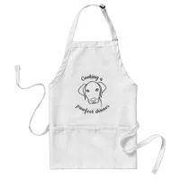 Cooking a pawfect dinner Weimaraner dog Adult Apron