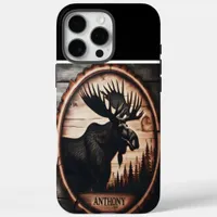 Custom Moose Wood Sign iPhone 16 Pro Max Case