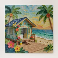 Beach Home Oceanic Blank Jigsaw Puzzle