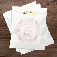 Pink Western Rodeo First Birthday Favor Bag – Rust
