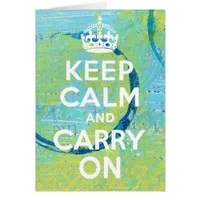 Mixed Media Abstract Keep Calm and Carry On