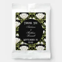 Elegant Black & White Floral Wedding: Calligraphy  Lemonade Drink Mix