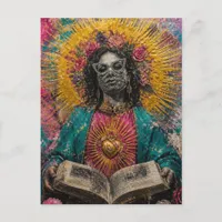 Mary Magdalene gorgeous with a book Postcard