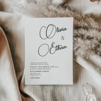 Minimalist Wedding Invitation 