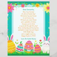 Easter Bunny Letter and Question Game for Children